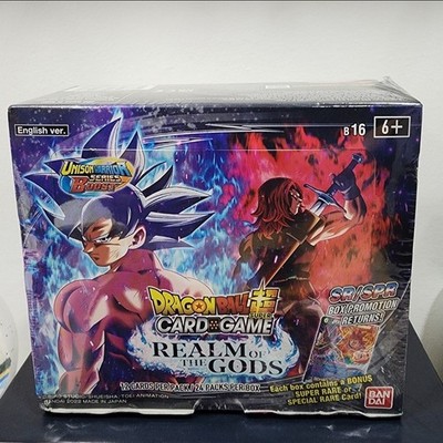 DRAGON BALL SUPER DBS TCG REALM OF THE GODS Booster Box 24 Packs FACTORY  SEALED | eBay