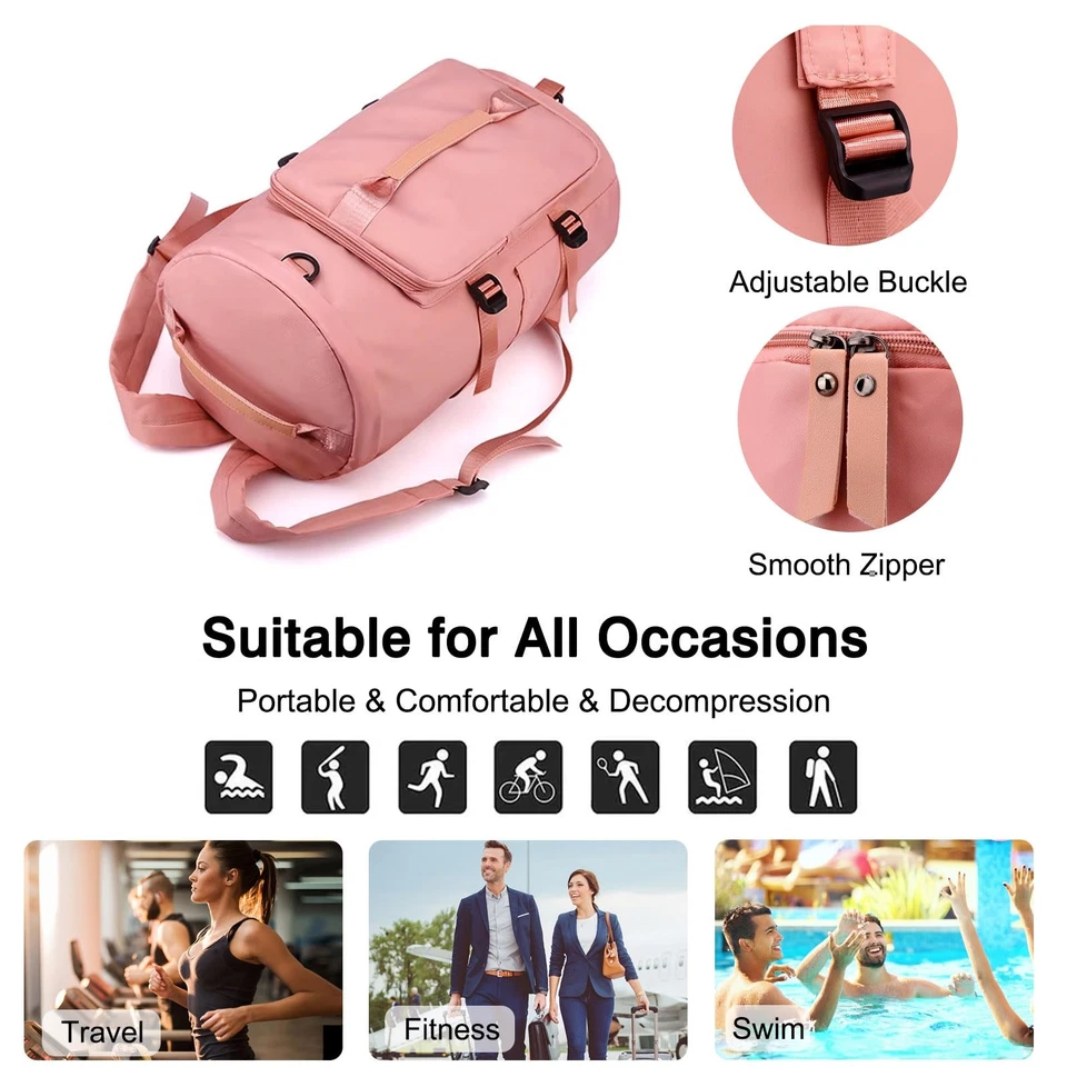 Bolso de Gimnasio Deportivo para Mujer Bandolera Bolso de Hombro 3 en 1 Hombres Laptop Business Ba... Foto 4 de 4