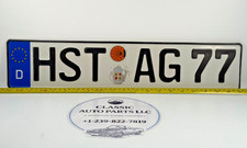Germany Hst Ag 77 European License Plate Metal Registration Sign Aluminum Tag Germany Hst Ag 77 European License Plate Metal Registration Sign Aluminum Tag