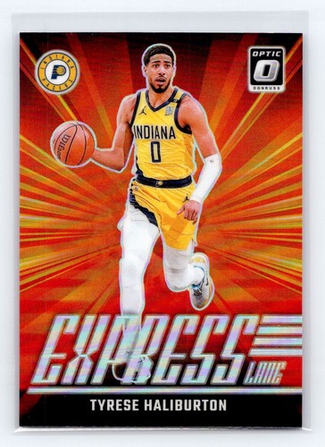 Tyrese Haliburton [Holo] #25 2024 Panini Donruss Optic Express Lane card