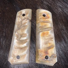 1911 Full size Pistol grips Genuine Rams Horn, Standard 1911 (P6)