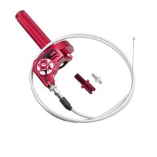 Motorcycle Throttle Grip 7/8" 22mm CNC Aluminum Quick Twister with Throttle Red