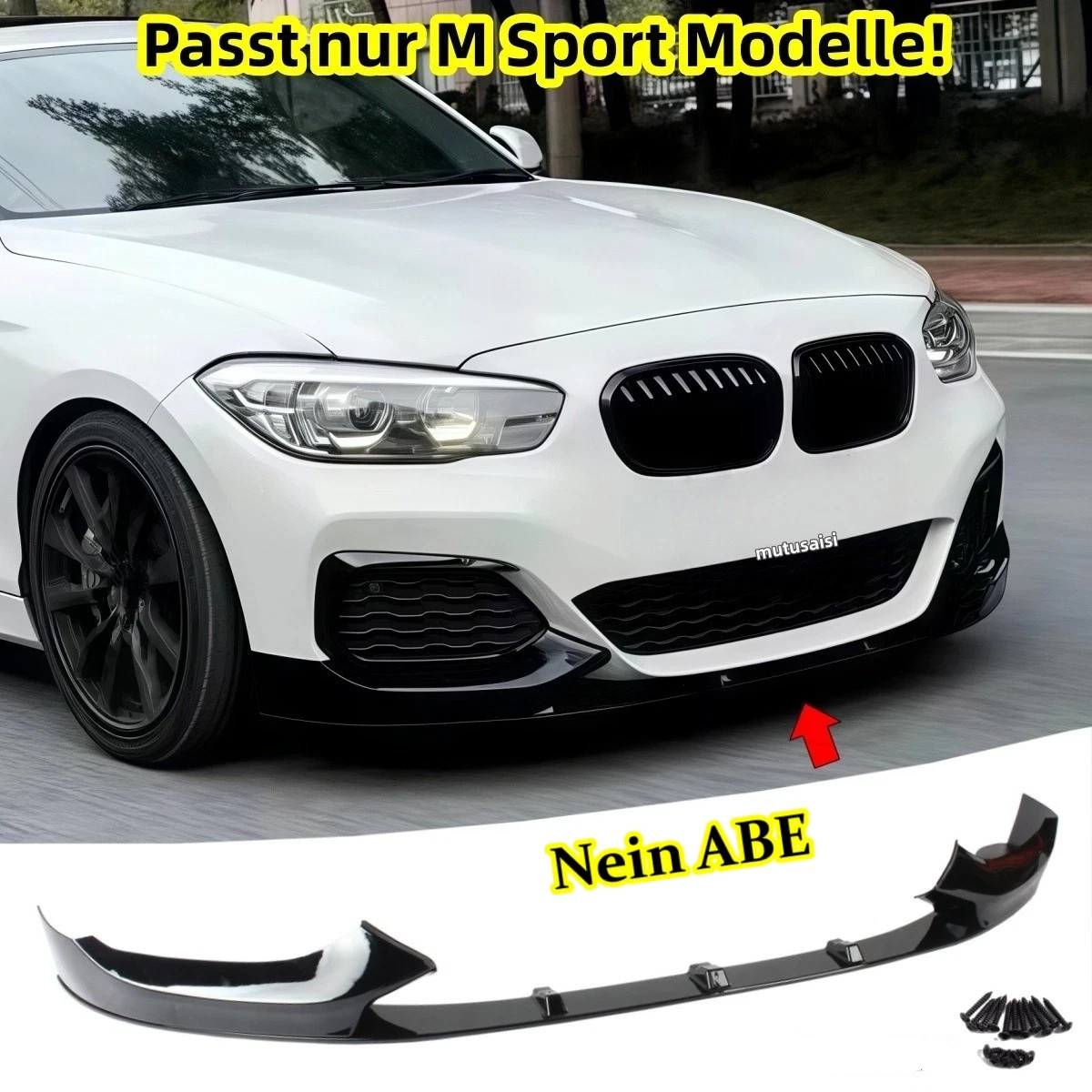 Lèvre de spoiler M Sport en ABS haute densité pour BMW F20 F21 M135i M140i