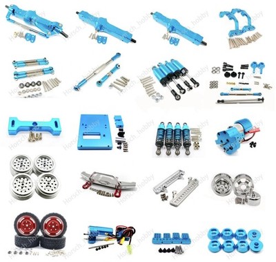 For WPL C14 C24 Off-road 1:16 Rc Crawler Car Aluminum metal Upgrade parts Blue