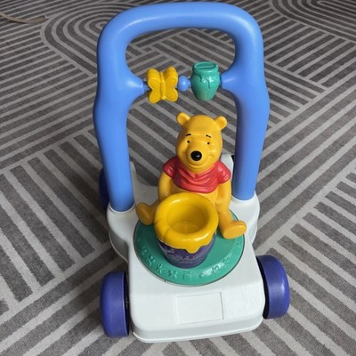 Winnie the Pooh VINTAGE Mattel Spinning Pooh Walker Push Toy Baby