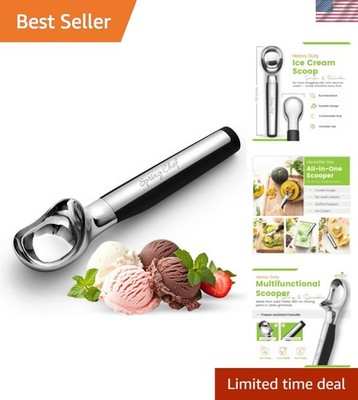 Heavy Duty Metal Ice Cream Scoop - Dishwasher Safe Ice Cream Scooper, Commerc...