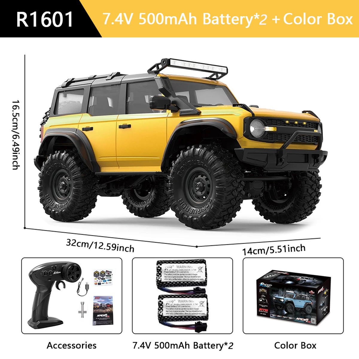 4wd Rtr 2.4g Remote Control Off-road Vehicle Toy