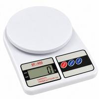 KüChenwaage Digital 10Kg/1G LCD Grammwaage Haushaltswaage KüChen Waage Weiß