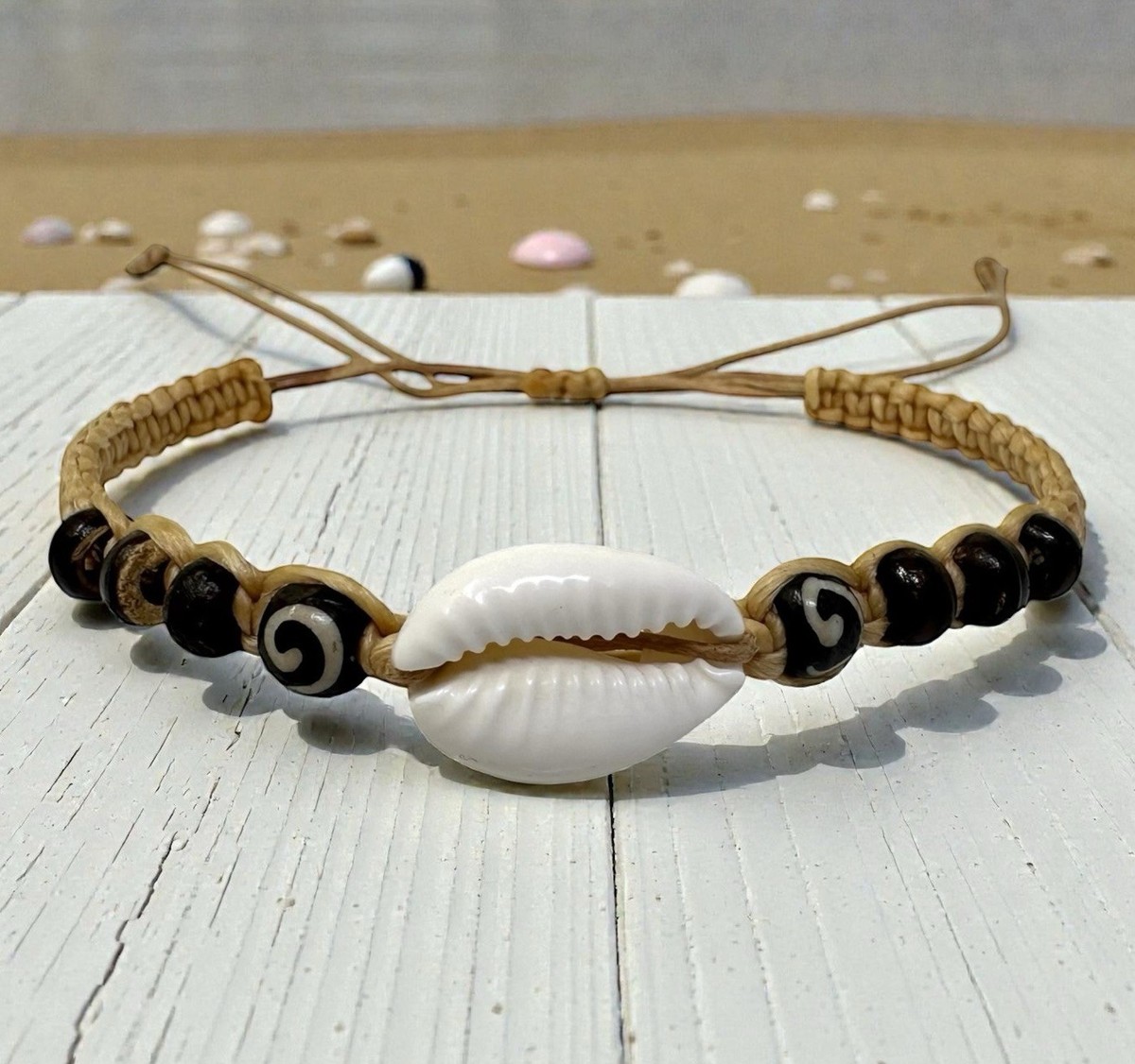 KELITCH Femmes Bracelets de Shell 925 Argent Tortue Bracelets D'amitié Bracelets en Miyuki Perles Réglables