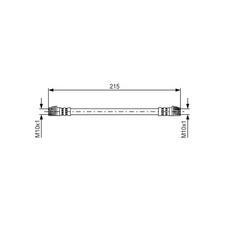 Flexible de frein Peugeot 208
