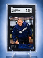 2004 Upper Deck - Short Prints First Pitch George W. Bush #SP15 SGC 10 Pop 1