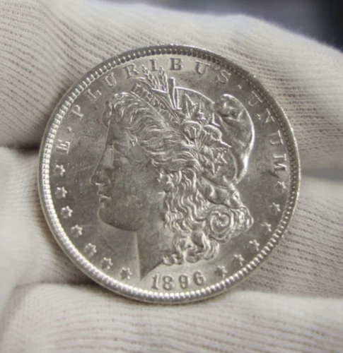 1896 US Morgan Silver Dollar $1 AU