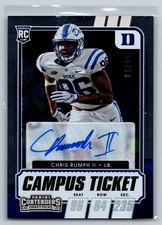 2021 Contenders Draft Picks Campus Ticket /99 Chris Rumph II Auto RC  #204
