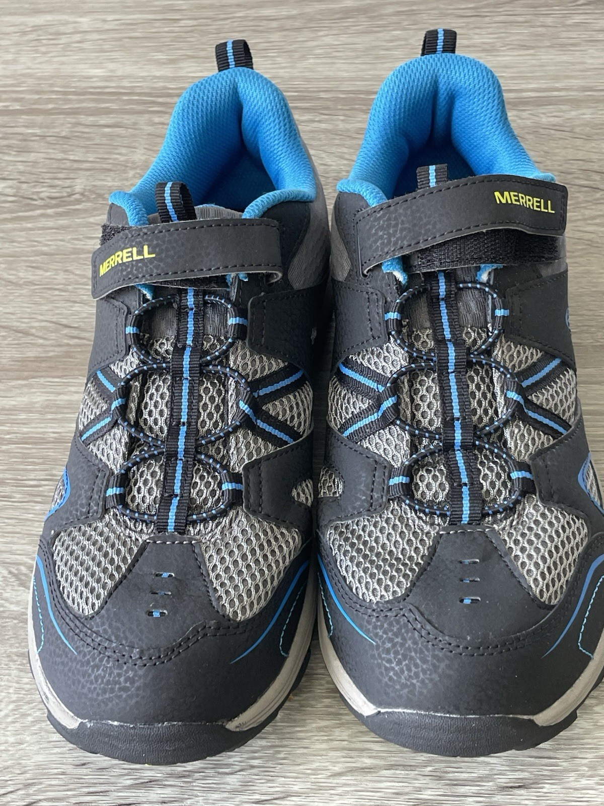 ? Scarpe da trekking Merrell Trail Chaser nere blu MK261971 ragazzi giovani taglia 7 W