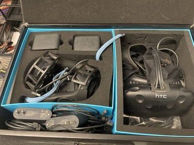 HTC Vive PC & Console VR Headset Black with Controllers and Base Stations