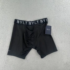 BYLT Flex Boxer Briefs Men's Large Black NWT