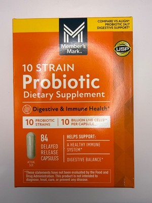 Member's Mark 10B CFU Probiotic 84 Delayed Release Capsules