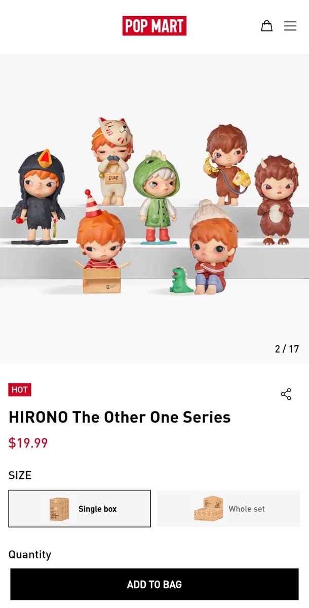 POP MART HIRONO The Other One Series -THE Monster, No Box | eBay