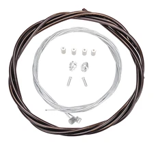 Basic Bicycle Brake Cable Kit for BMX/MTB - CLEAR BLACK (SMOKE)