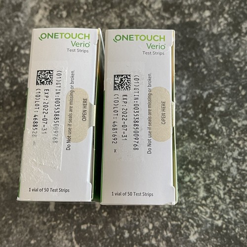 100 OneTouch Verio Blutzuckerteststreifen - 2 Schachteln à 50 31.07.2022 - Bild 7 von 7