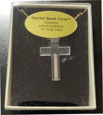 Sacred Sand Cross Necklace - With Sand from the Holy Land