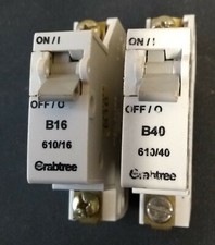 Crabtree SB6000 S.P Mcb 40A, 20A, 16A, 10A,   - All Type B BSEN60898 6k