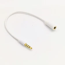 20CM AUX Headphone 3.5mm Extension Cable - Male to Female Extender