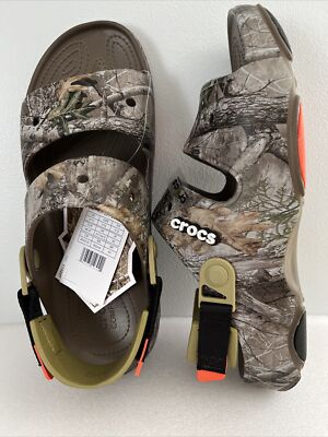 Crocs REALTREE EDGE ALL-TERRAIN SANDAL Walnut Mens 12