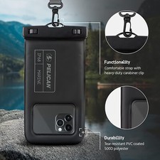 Pelican Marine Series IP68 Waterproof Floating Protection Phone Pouch/Case