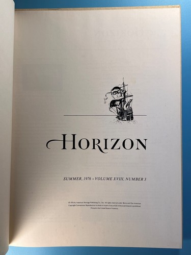HORIZON "A Magazine of the Arts" - Hardcover Quarterly 1958-1977 - 64 Variations - Picture 192 of 206