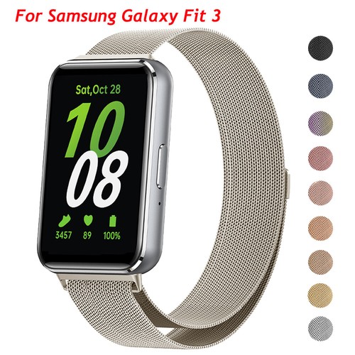 Watch Strap For Samsung Galaxy Fit 3 SM R390 Replacement Stainless Steel Band - 第 1/20 張圖片