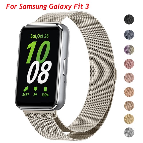 Banda de acero inoxidable para Samsung Galaxy Fit 3 correa de metal correa de pulsera correa - Imagen 1 de 20