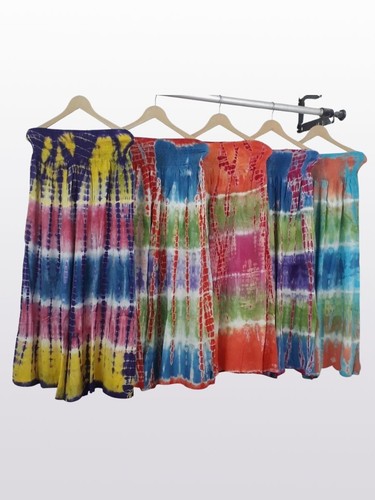 Women's Hippie Tie Dye Wide Bottom Harem Pants Wholesale Lot 10 Pcs Mix - Picture 8 of 8