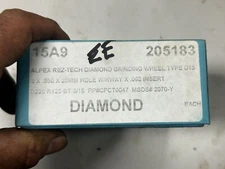 MACHINIST StShEe TOOLS LATHE MILL New Old Stock Diamond Grinding Wheel 3"