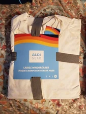 New 2024 Aldi Gear Capsule Collection Windbreaker White Ladies Extra Large XL
