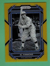2023 PANINI PRIZM AL SIMMONS GOLD PARALLEL #220 10/10 ATHLETICS