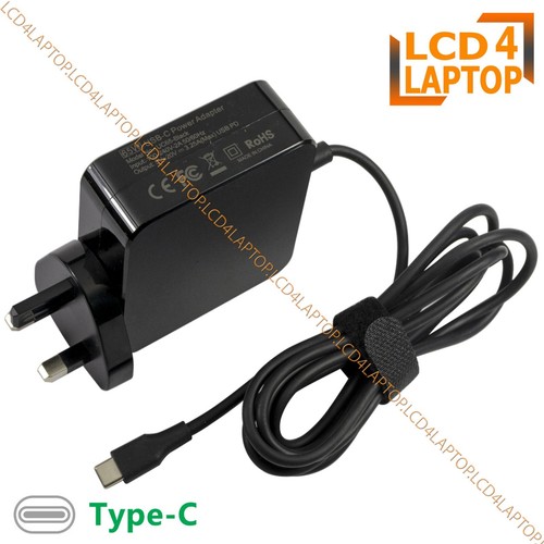For Lenovo Thinkbook 13s 13x 14 14s 15 Plus G2 G3 65W USB Type-C Adapter Charger - Picture 4 of 5