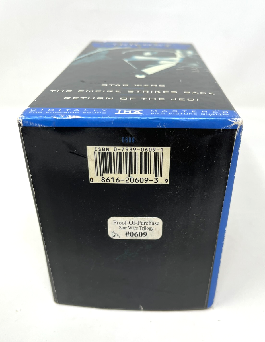 Star Wars Trilogy 1995 VHS Faces Box Set Original Theatrical