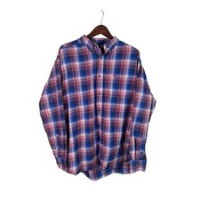 Ariat Pro Series Mens XL Red Plaid Button Up Long Sleeve Western