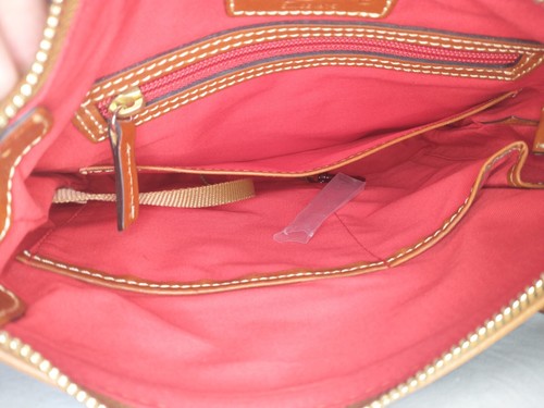 Dooney & Bourke Pebble Grain Crossbody R264CA Caramel Leather New Purse - Picture 9 of 10