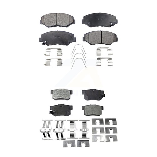 Front Rear SemiMetallic Brake Pad Kit For Honda Accord Civic CRV