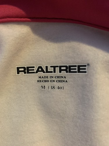 RealTree Pink Camo Stretch Pullover Jacket 1/4 Zip Women's Medium Shirt - Picture 5 of 5