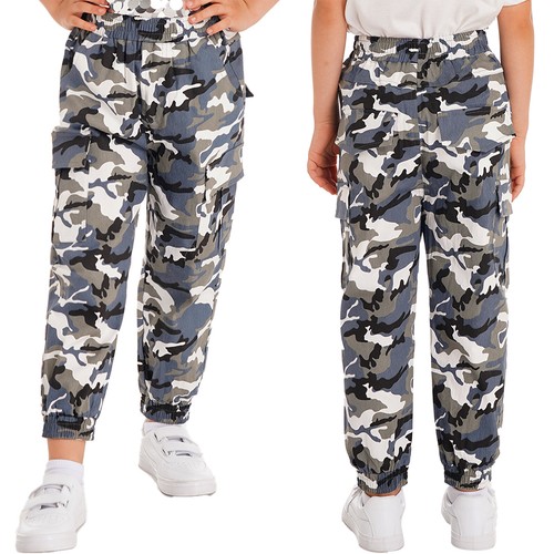 Boys Pants Solid Color Athletic Sports Casual Jogger Trousers Hip Sweatpants - Picture 9 of 19