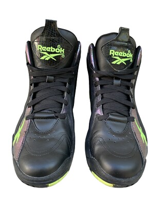 Reebok Kamikaze II Nocturnal Black/Neon Yellow Sneaker ~ V51847