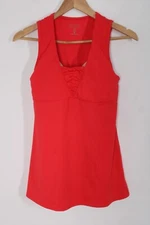 Athleta 34C Red Built-In Padded Bra Active Tank Top