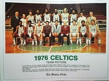 1976 Boston Celtics Team Photo compliments of The Boston Globe LOOK! Havlicek ++