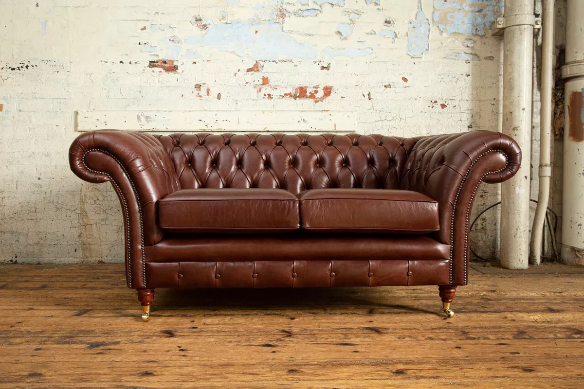 Second hand on sale chesterfield sofa ebay