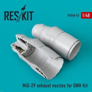Reskit RSU48-0055 1/48 Su-35 parking position exhaust nozzles Great Wall Hobby