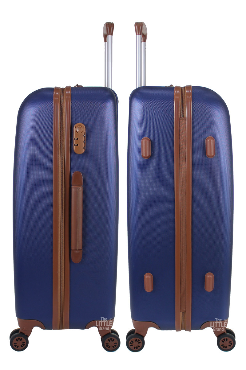 Rocklands Lightweight 4 Wheel Hard Shell Luggage Suitcase Cabin Bag ABS