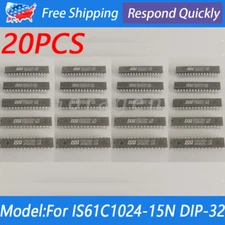20PCS IS61C1024-15N IS61C1024 128K x 8 HIGH-SPEED CMOS STATIC RAM DIP-32 32Pins